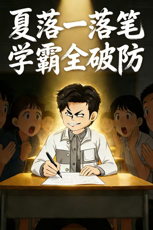 夏落一落笔,学霸全破防封面