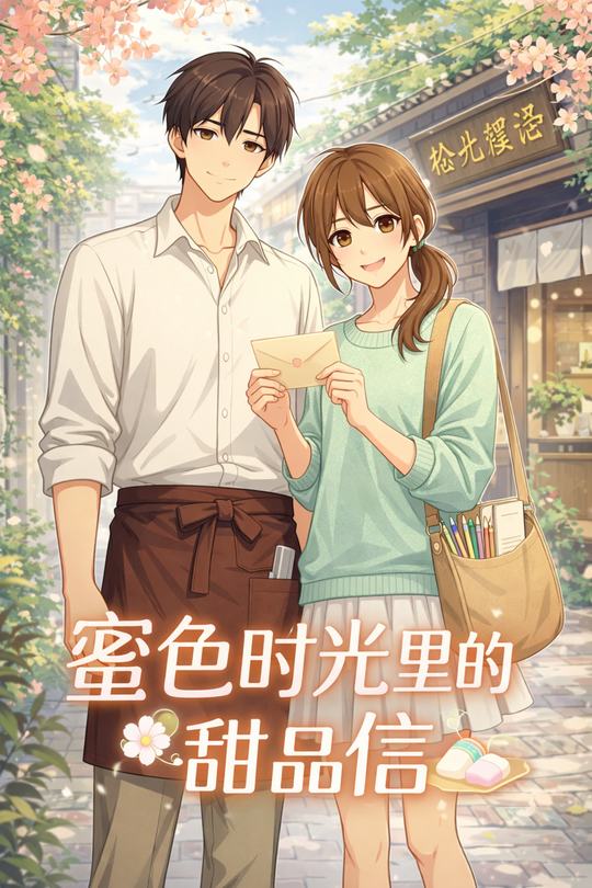 蜜色时光里的甜品信封面