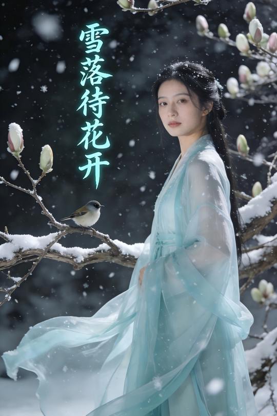 雪落待花开封面