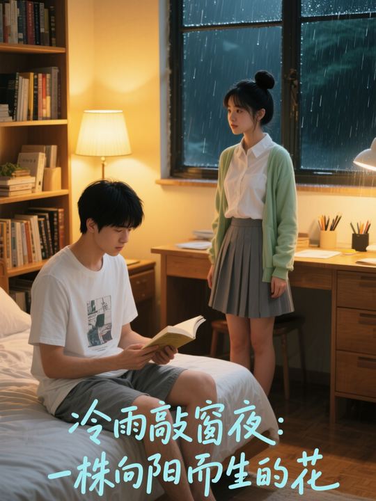 冷雨敲窗夜:一株向阳而生的花封面
