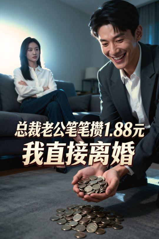 总裁老公笔笔攒1.88元,我直接离婚封面