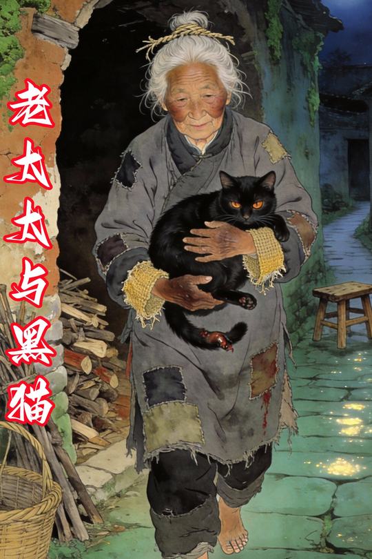 老太太与黑猫封面