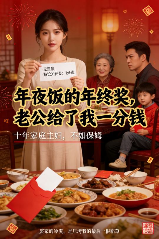 年夜饭的年终奖,老公给了我一分钱封面
