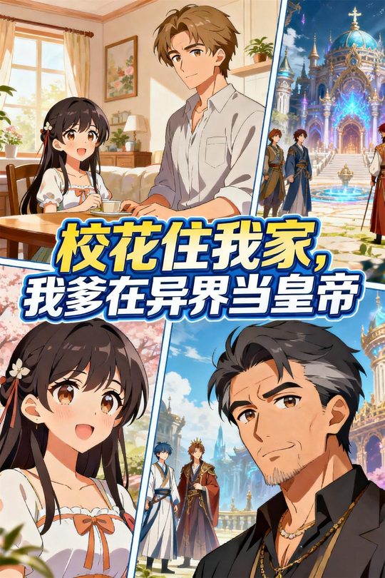校花住我家,我爹在异界当皇帝封面