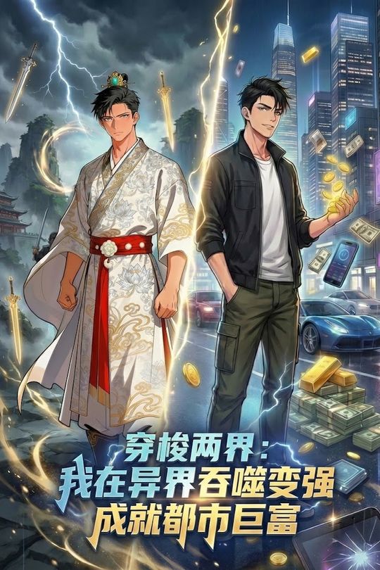 穿梭两界:我在异界吞噬变强,成就都市巨富封面