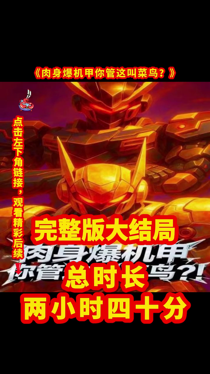 肉身爆机甲你管这叫菜鸟?!封面