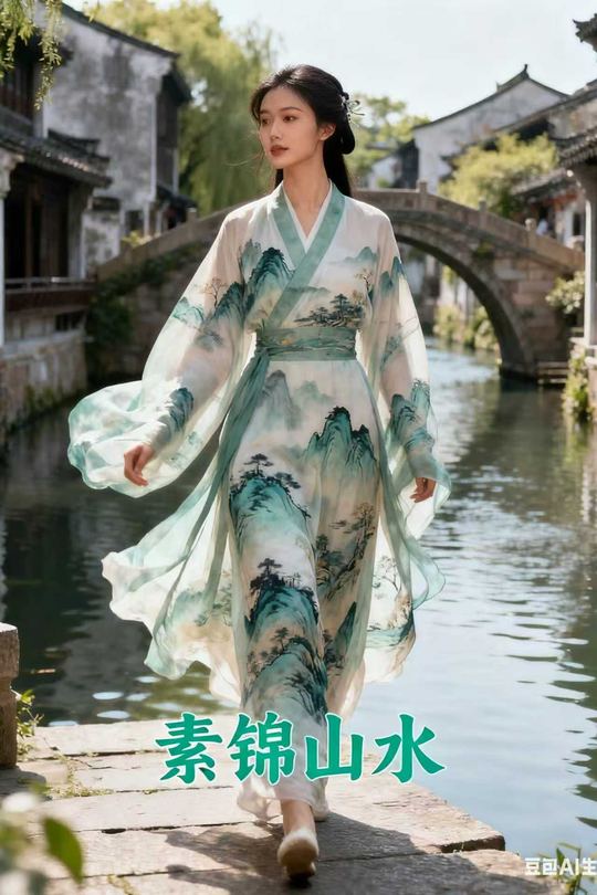 素锦山水封面