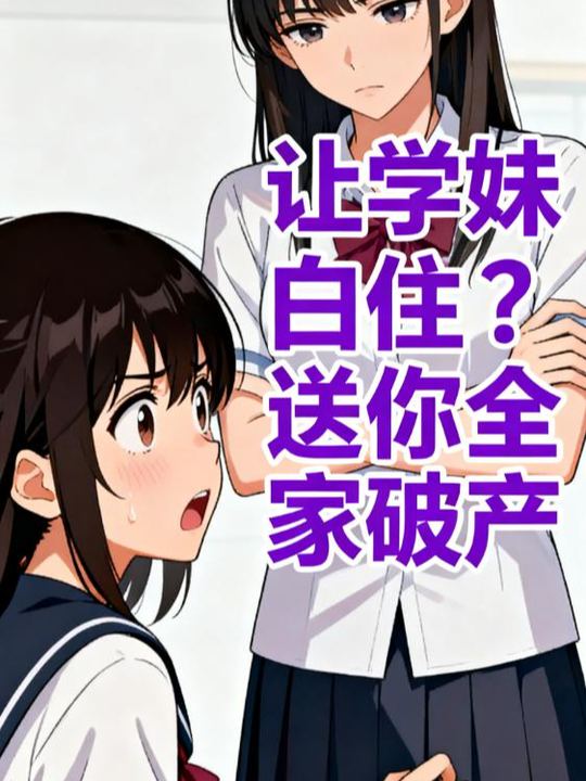 让学妹白住?送你全家破产封面