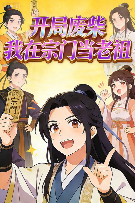开局废柴我在宗门当老祖封面