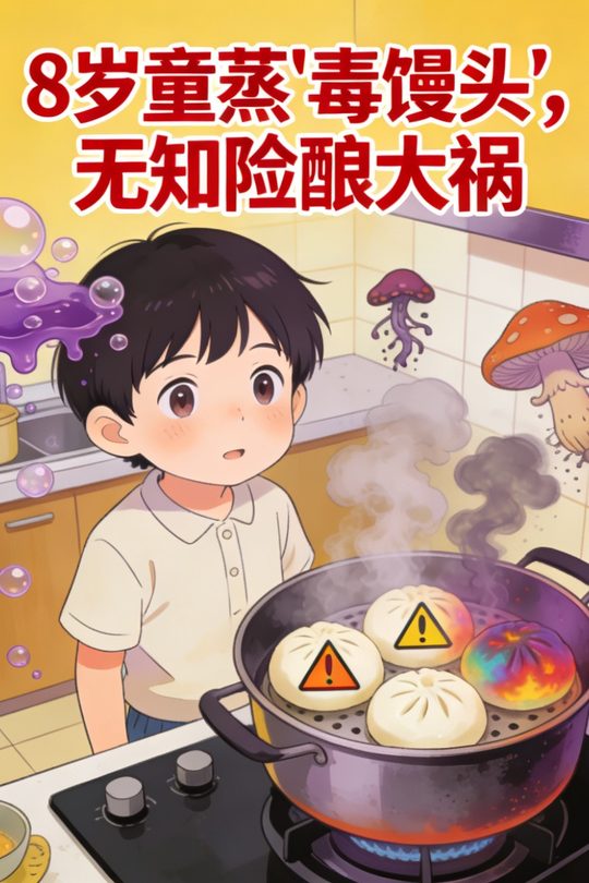8岁童蒸“毒馒头”,无知险酿大祸封面