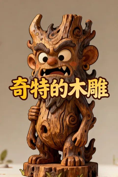 奇特的木雕封面