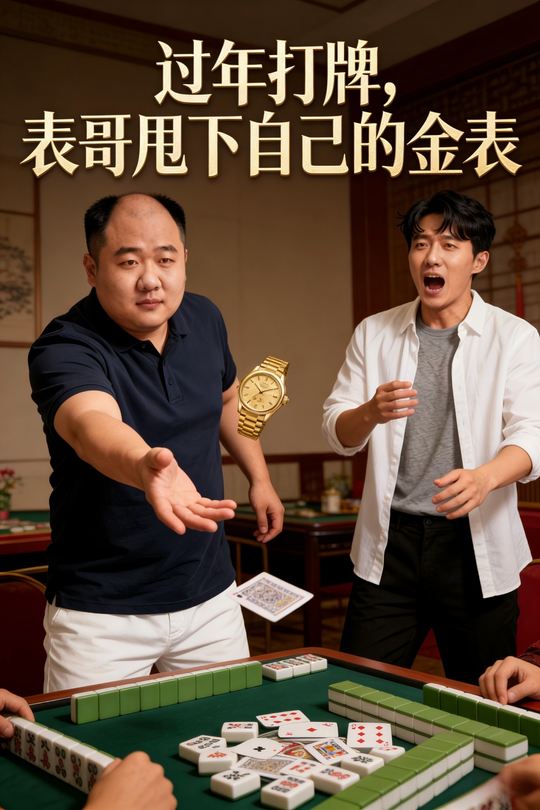 过年打牌,表哥甩下自己的金表封面