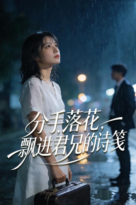 分手落花,飘进君兄的诗笺封面