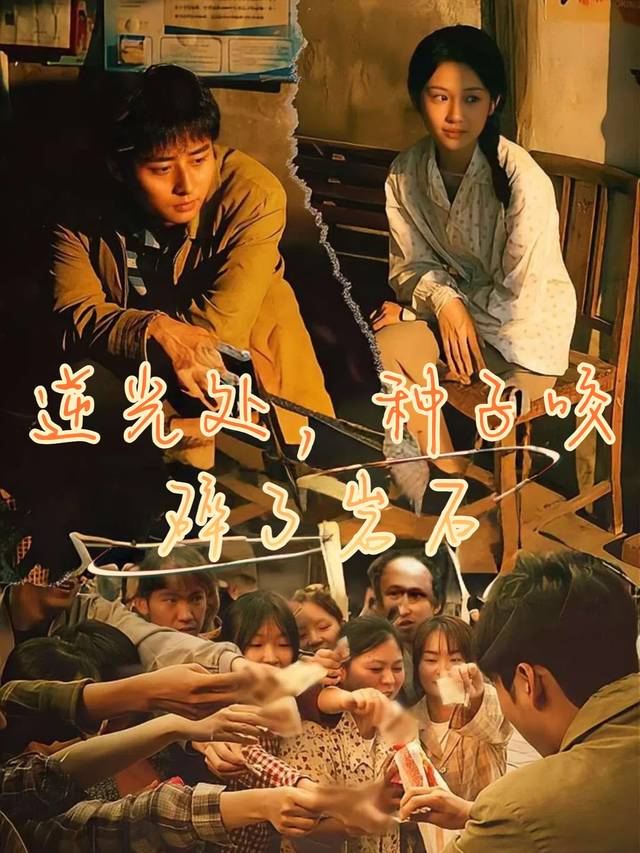 逆光处,种子咬碎了岩石封面
