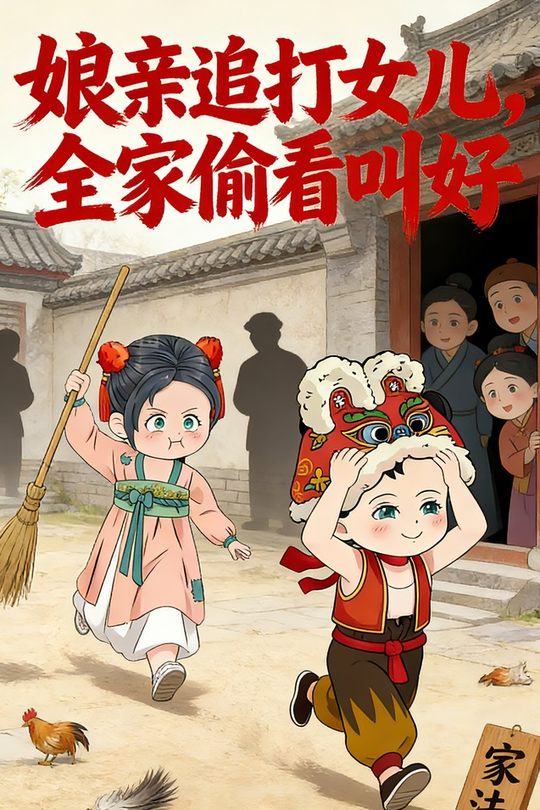 娘亲追打女儿,全家偷看叫好封面