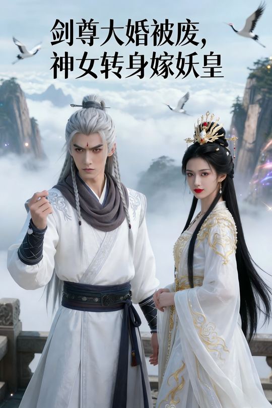 剑尊大婚被废，神女转身嫁妖皇封面