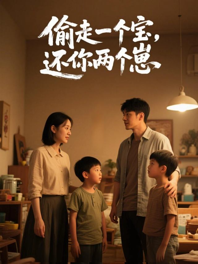 偷走一个宝,还你两个崽封面