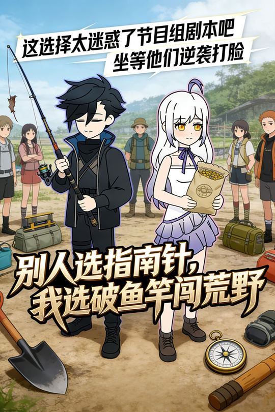 别人选指南针,我选破鱼竿闯荒野封面
