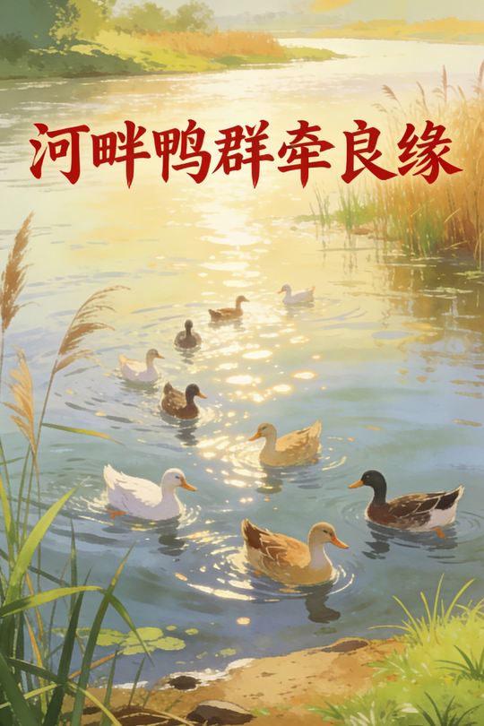 河畔鸭群牵良缘封面