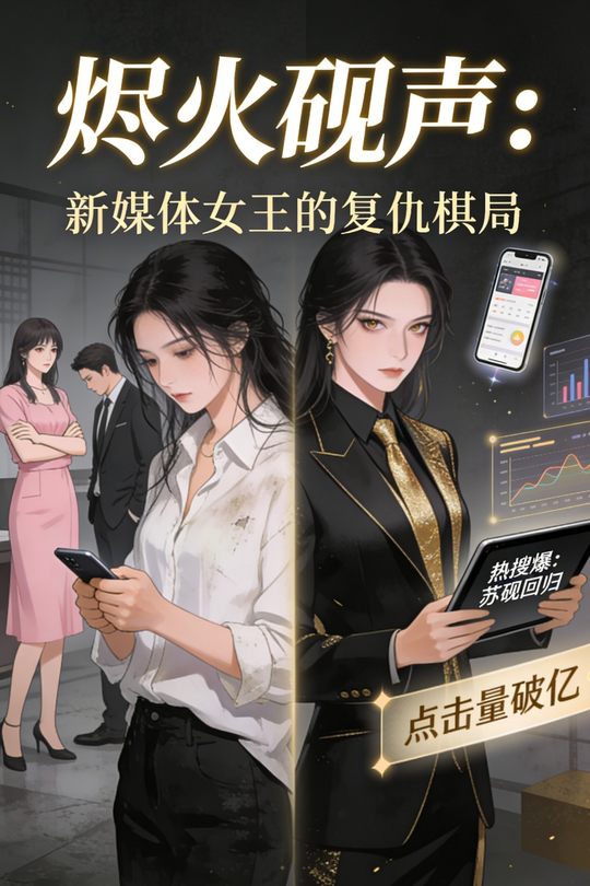 烬火砚声:新媒体女王的复仇棋局封面