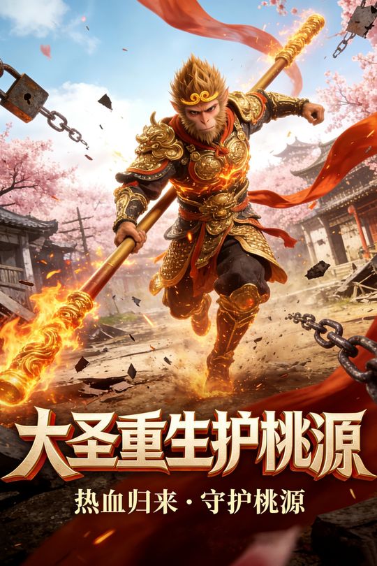大圣重生护桃源封面