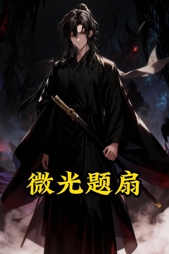 微光题扇封面