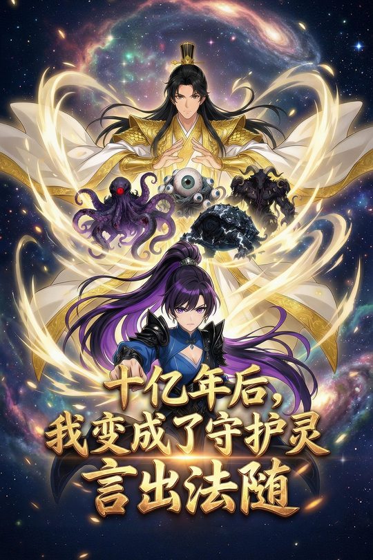十亿年后,我变成了守护灵,言出法随封面