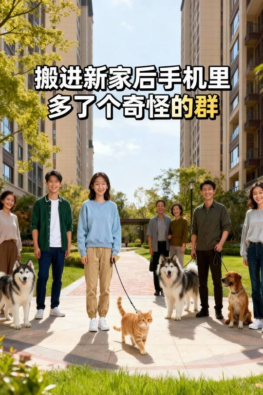 搬进新家后手机里多了个奇怪的群封面