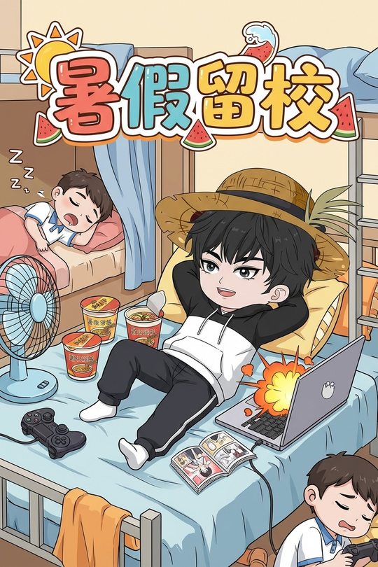 暑假留校封面