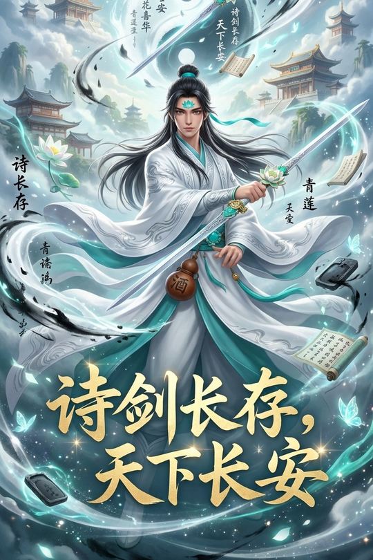 诗剑长存,天下长安封面