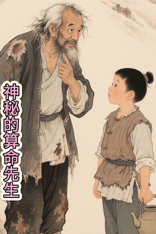 神秘的算命先生封面