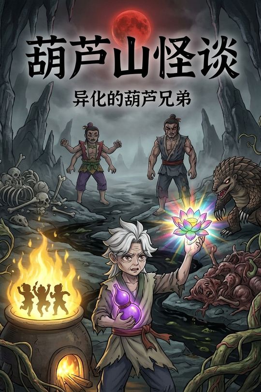 葫芦山怪谈，异化的葫芦兄弟封面