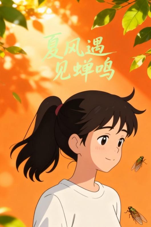 夏风遇见蝉鸣封面