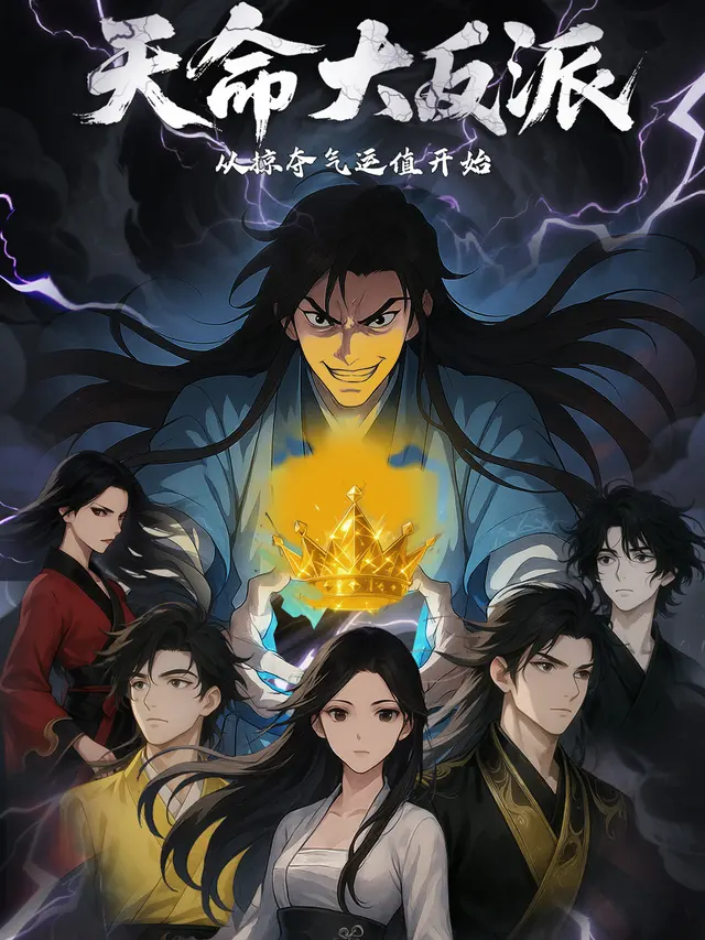 天命大反派,从掠夺气运值开始封面