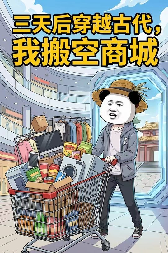 三天后穿越古代，我搬空商城封面