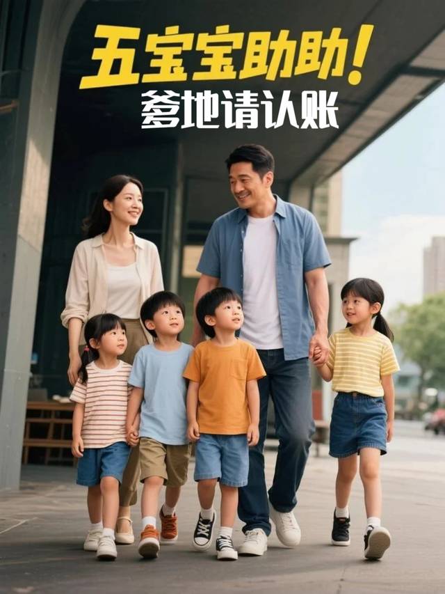 五宝助攻:爹地请认账封面