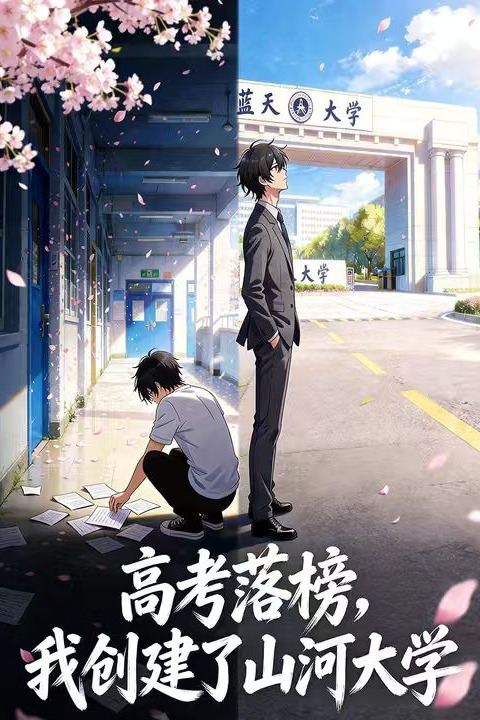 高考落榜,我创建了山河大学封面