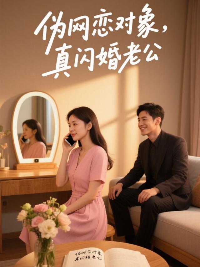 伪网恋对象,真闪婚老公封面