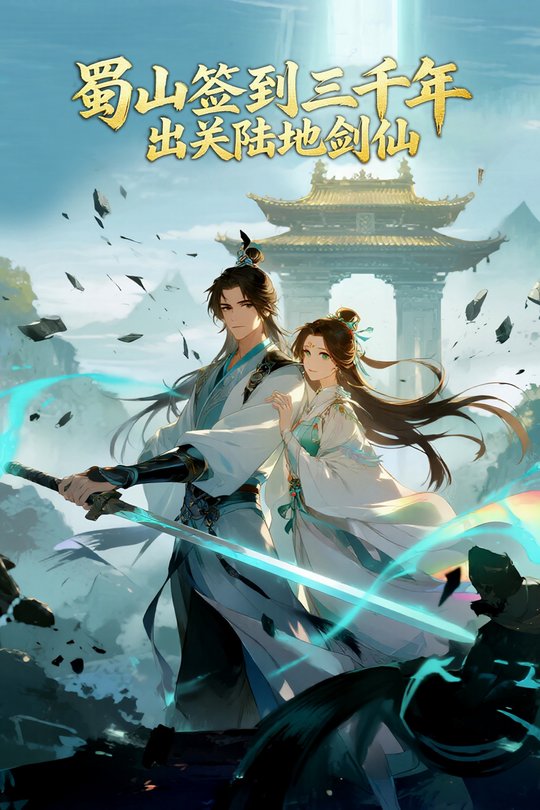 蜀山签到三千年,出关陆地剑仙封面