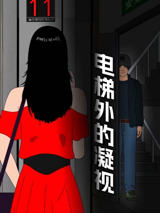 电梯外的凝视封面