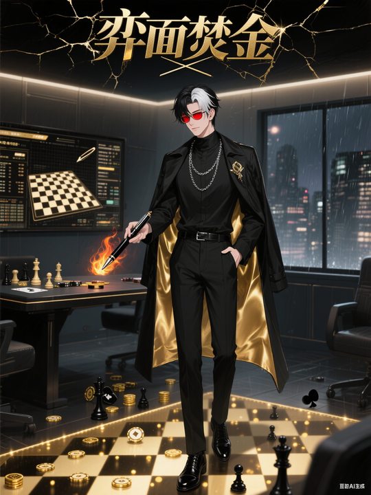 弈面焚金封面