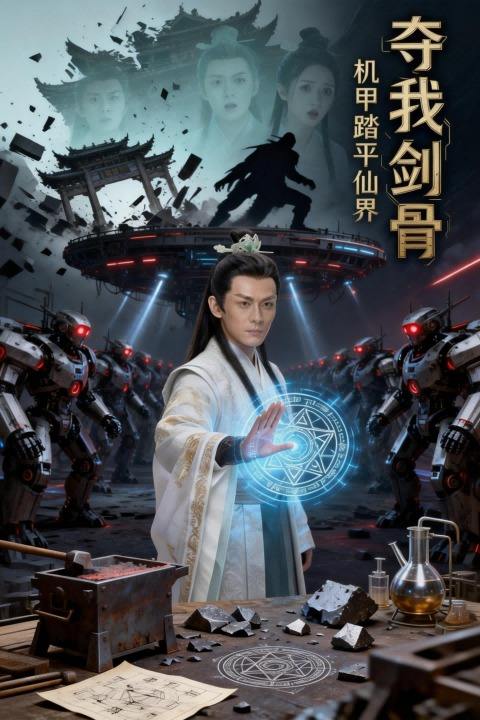 夺我剑骨机甲踏平仙界封面
