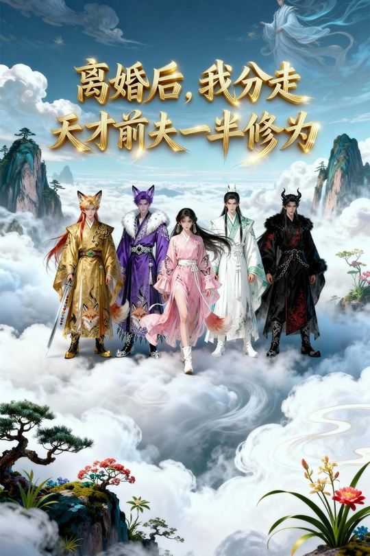 离婚后,我分走天才前夫一半修为封面