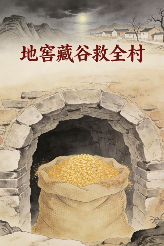 地窖藏谷救全村封面