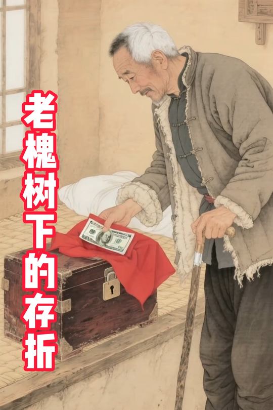 老槐树下的存折封面