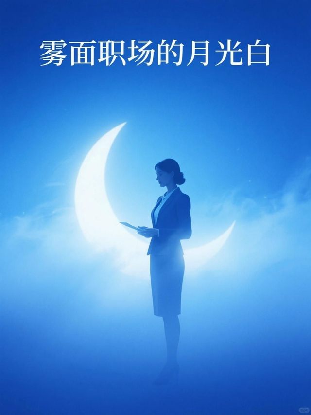 雾面职场的月光白封面