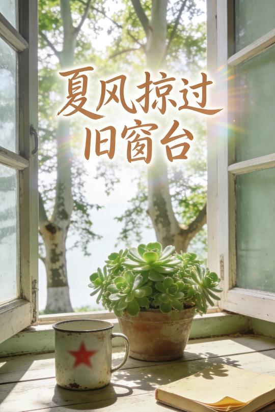 夏风掠过旧窗台封面