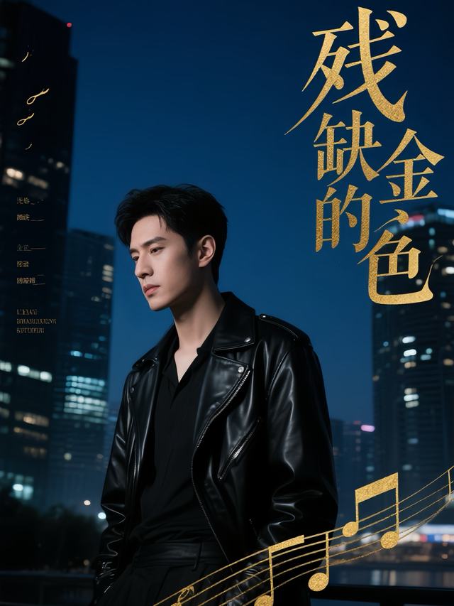 残缺的金色琴谱封面