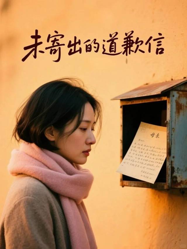未寄出的道歉信封面