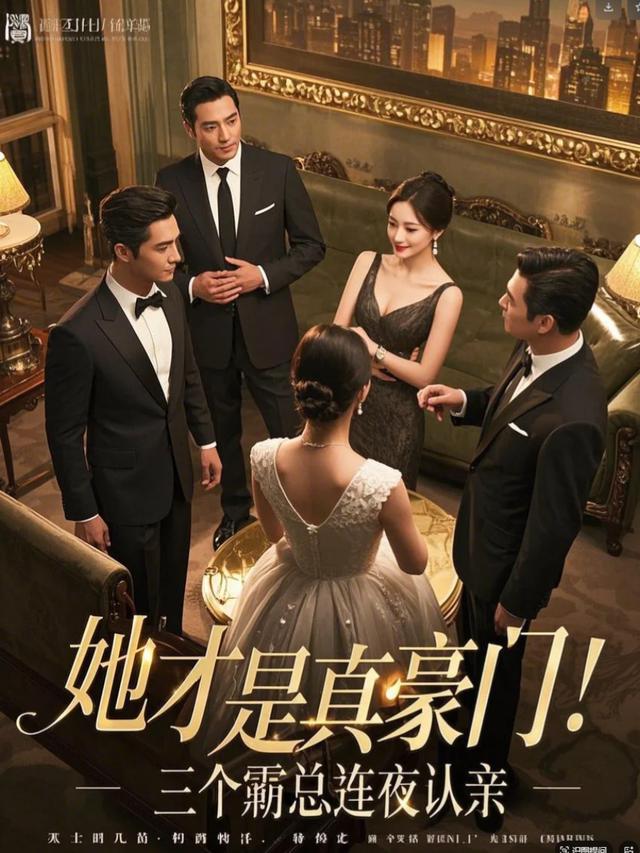 她才是真豪门!三个霸总连夜认亲封面